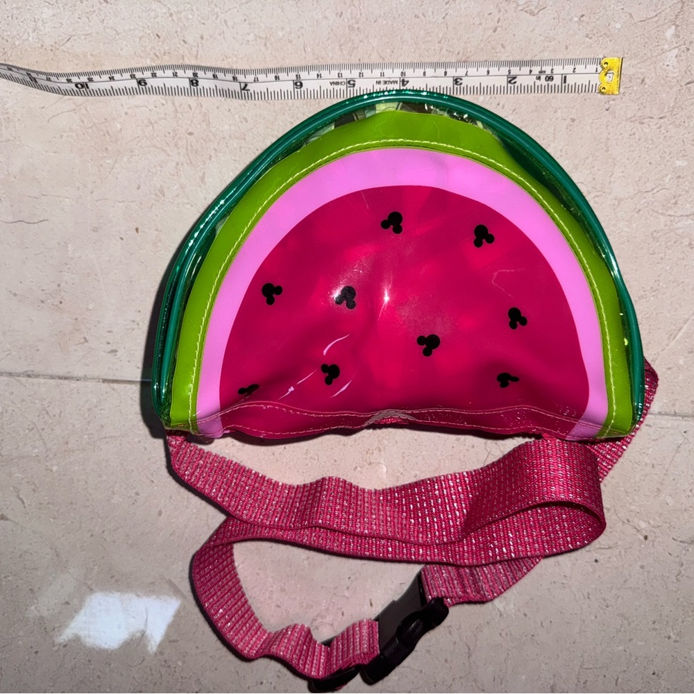 Disney Mickey Pink and Green Watermelon Kids Belt Bag